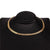 Fashion New Fishbone Chain   Hot-sale  Real Gold Plated Color Preservation Sequin Copper  Necklace Wholesale