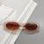 Fashion New Oval Small Frame Leopard Pattern Sunglasses Wholesale