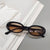 Fashion New Oval Small Frame Leopard Pattern Sunglasses Wholesale