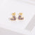 Fashion New Simple Female Heart-shaped Small Copper Earrings