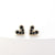 Fashion New Simple Female Heart-shaped Small Copper Earrings