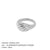 Fashion New Stainless Steel Horn Twist Plated 18k Gold Ring