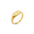 Fashion Number Stainless Steel Gold Plated Plating Gold Plated Rings