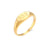 Fashion Number Stainless Steel No Inlaid Gold Plated Rings