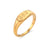 Fashion Number Stainless Steel No Inlaid Gold Plated Rings