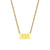 Fashion Number Stainless Steel Plating Gold Plated Necklace