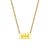 Fashion Number Stainless Steel Plating Gold Plated Necklace