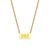 Fashion Number Stainless Steel Plating Gold Plated Necklace