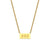 Fashion Number Stainless Steel Plating Gold Plated Necklace