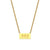 Fashion Number Stainless Steel Plating Gold Plated Necklace