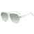 Fashion Oval Ac Oval Frame Full Frame Women's Sunglasses