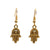 Fashion Palm Plating Alloy No Inlaid Earrings