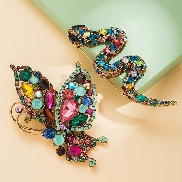 Fashion Pin Animal Alloy Diamond Artificial Gemstones Women'S Brooches