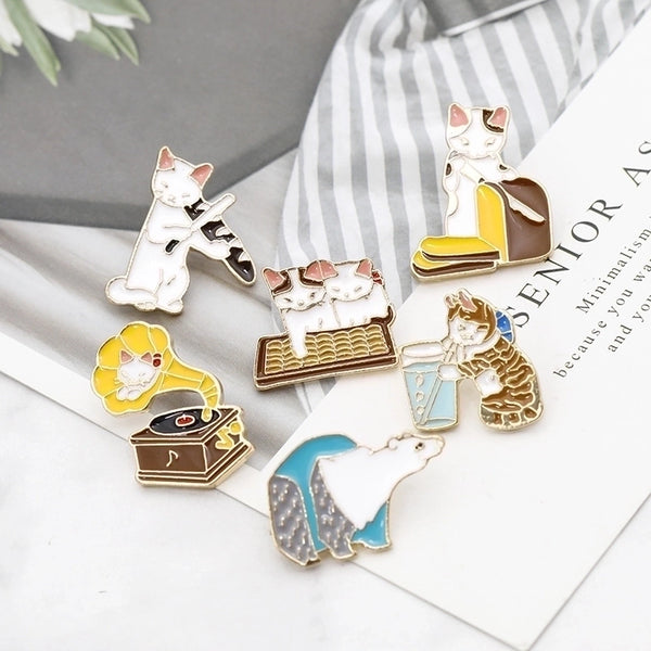 Fashion Pin Animal Alloy Enamel Unisex Brooches