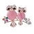 Fashion Pin Animal Alloy Plating Artificial Gemstones Unisex Brooches