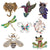 Fashion Pin Animal Alloy Plating Artificial Gemstones Unisex Brooches