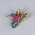 Fashion Pin Animal Alloy Plating Diamond Women'S Brooches