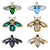 Fashion Pin Animal Alloy Plating Diamond Women'S Brooches