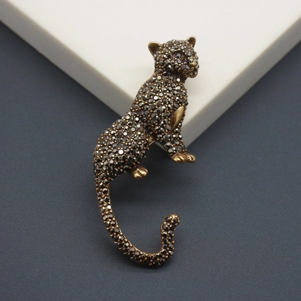 Fashion Pin Animal Alloy Plating Inlay Rhinestones Unisex Brooches