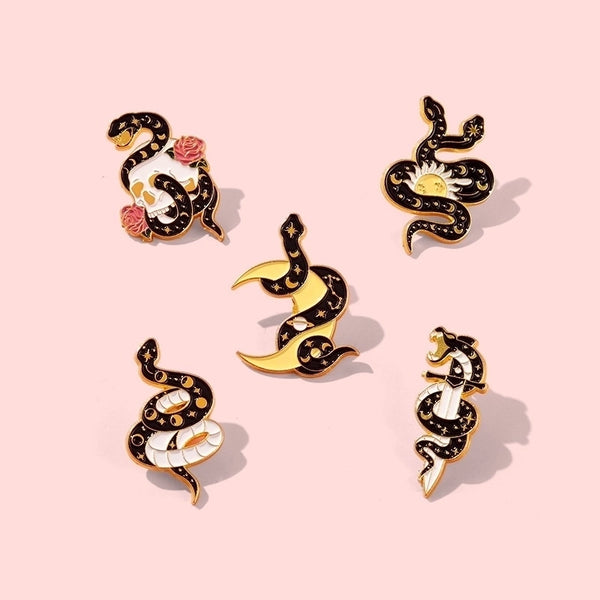 Fashion Pin Animal Snake Alloy Plating Unisex Brooches