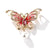 Fashion Pin Butterfly Alloy Enamel Artificial Pearls Rhinestones Unisex Brooches