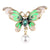 Fashion Pin Butterfly Alloy Enamel Artificial Pearls Rhinestones Unisex Brooches