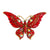 Fashion Pin Butterfly Alloy Enamel Rhinestones Women'S Brooches