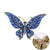 Fashion Pin Butterfly Alloy Enamel Rhinestones Women'S Brooches