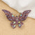 Fashion Pin Butterfly Alloy Inlay Rhinestones Women'S Brooches