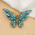 Fashion Pin Butterfly Alloy Inlay Rhinestones Women'S Brooches