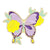 Fashion Pin Butterfly Alloy Plating Unisex Brooches