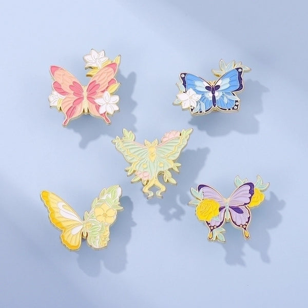 Fashion Pin Butterfly Alloy Plating Unisex Brooches