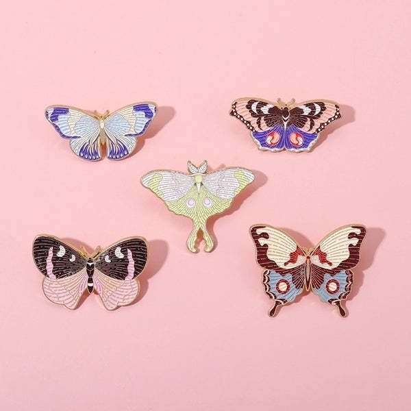 Fashion Pin Butterfly Alloy Plating Women'S Brooches