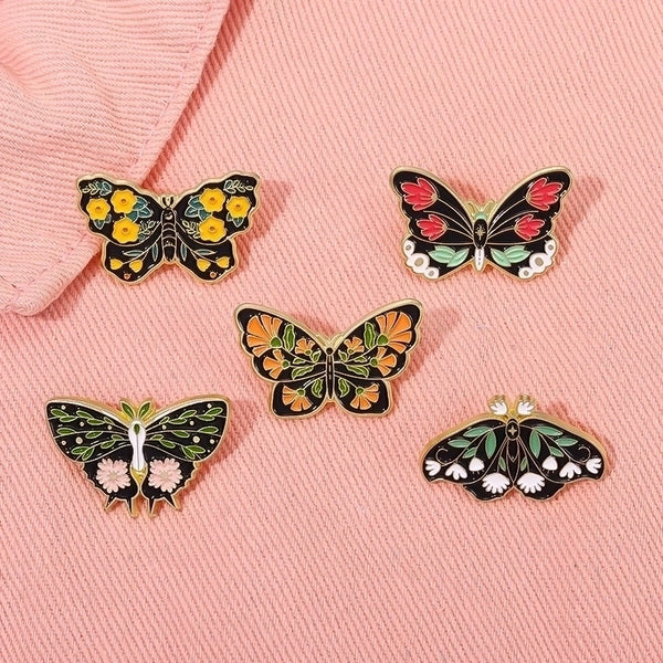 Fashion Pin Butterfly Alloy Plating Women'S Brooches