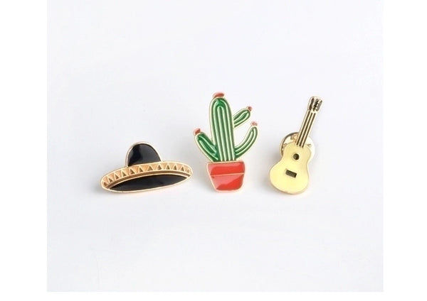 Fashion Pin Cactus Alloy Stoving Varnish Unisex Brooches