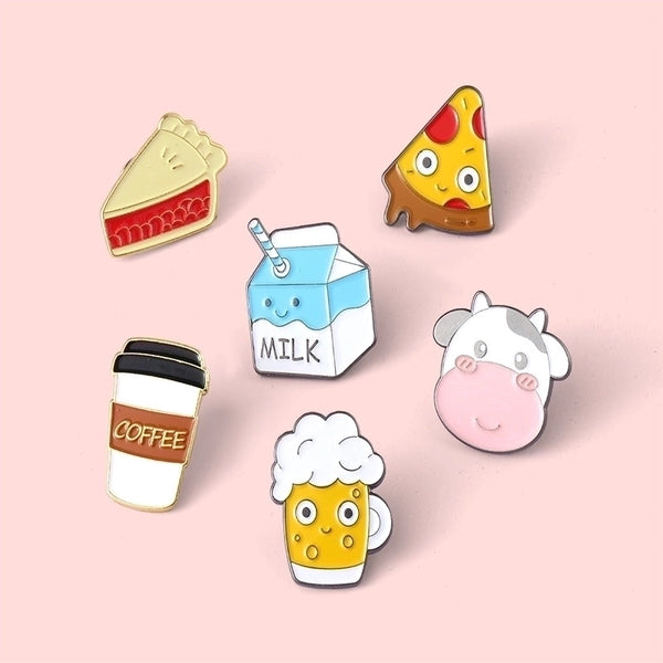 Fashion Pin Cartoon Alloy Stoving Varnish Unisex Brooches