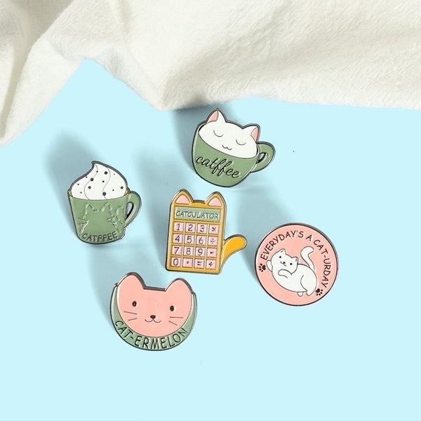 Fashion Pin Cartoon Alloy Stoving Varnish Unisex Brooches