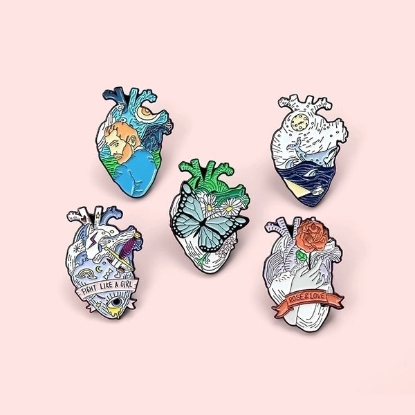 Fashion Pin Cartoon Alloy Stoving Varnish Unisex Brooches