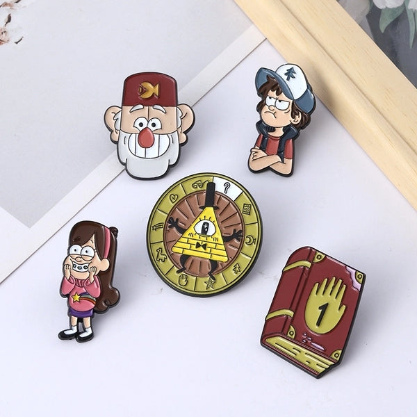 Fashion Pin Cartoon Character Alloy Enamel Unisex Brooches