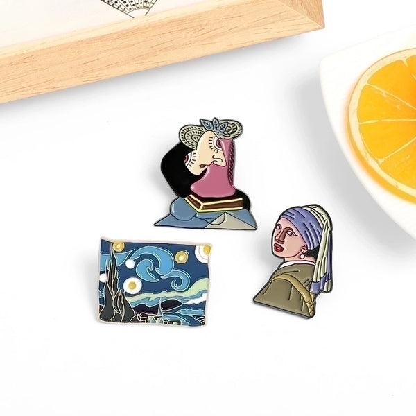 Fashion Pin Cartoon Character Alloy Stoving Varnish No Inlaid Unisex Brooches