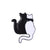 Fashion Pin Cat Alloy Stoving Varnish Unisex Brooches