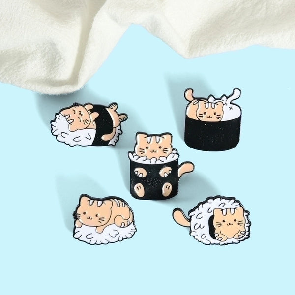 Fashion Pin Cat Alloy Stoving Varnish Unisex Brooches