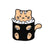 Fashion Pin Cat Alloy Stoving Varnish Unisex Brooches