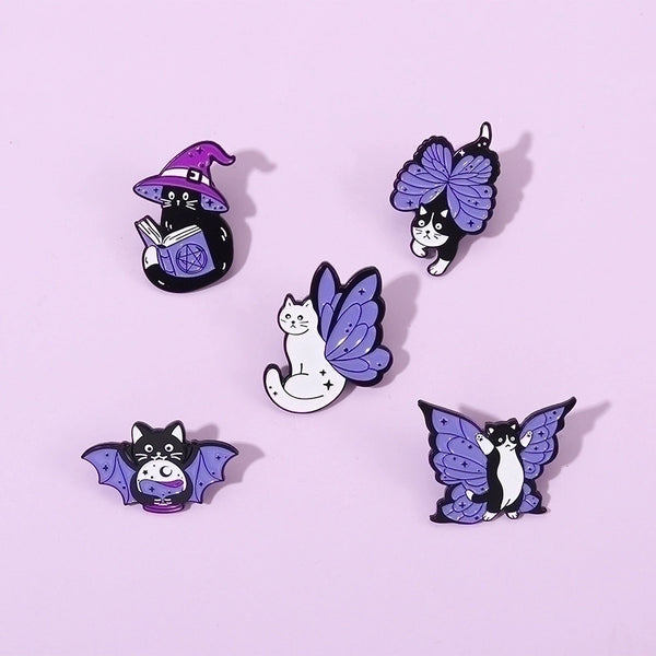 Fashion Pin Cat Alloy Stoving Varnish Unisex Brooches