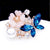 Fashion Pin Cat Flower Butterfly Imitation Pearl Alloy Inlay Rhinestones Opal Women'S Brooches