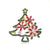 Fashion Pin Christmas Tree Alloy Inlay Rhinestones Unisex Brooches