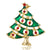 Fashion Pin Christmas Tree Alloy Inlay Rhinestones Unisex Brooches