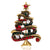 Fashion Pin Christmas Tree Alloy Inlay Rhinestones Unisex Brooches