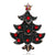 Fashion Pin Christmas Tree Alloy Inlay Rhinestones Unisex Brooches