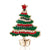 Fashion Pin Christmas Tree Alloy Inlay Rhinestones Unisex Brooches